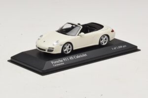 Porsche 911 997 Carrera 4S Cabriolet Blanc Minichamps 1:43 400066431 Métal Moulé — image 2 sur 4