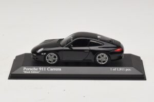 Porsche 911 997 Carrera Black Edition Minichamps 1:43 400066425 Métal Moulé