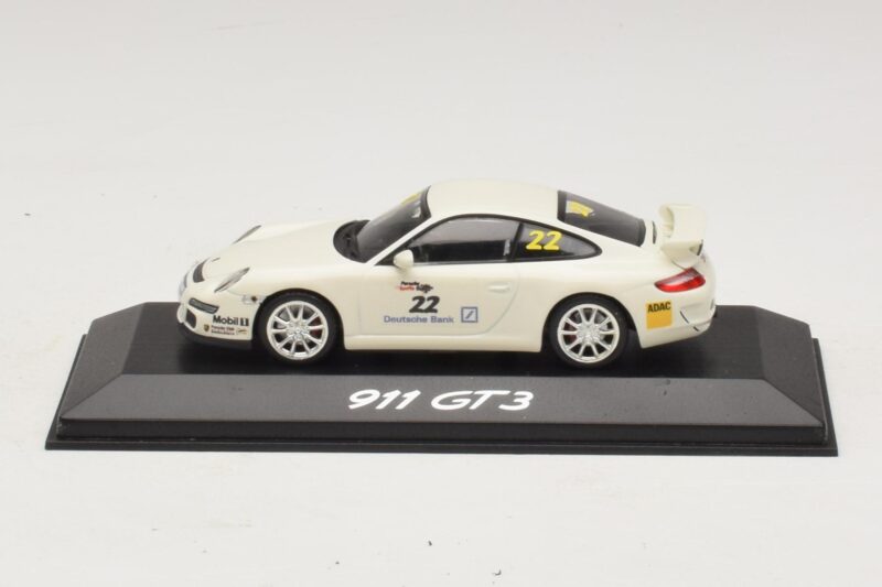Porsche 911 997 GT3 #22 Blanc Minichamps 1:43 WAP020102016 Métal Moulé