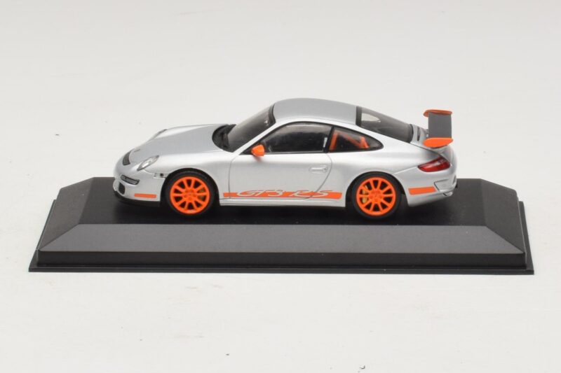 Porsche 911 997 GT3 RS Argent Orange Minichamps 1:43 403066013 Métal Moulé