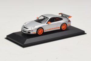 Porsche 911 997 GT3 RS Argent Orange Minichamps 1:43 403066013 Métal Moulé — image 2 sur 4
