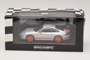 Porsche 911 997 GT3 RS Argent Orange Minichamps 1:43 403066013 Métal Moulé — image 4 sur 4