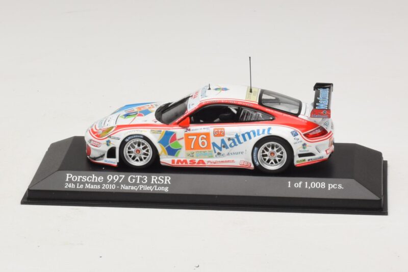 Porsche 911 997 GT3 RSR GT2 #76 R. Narac / J-K. Vernay / P. Pilet 24 Hours of Le Mans 2010 Minichamps 1:43 410106976 Métal Mo