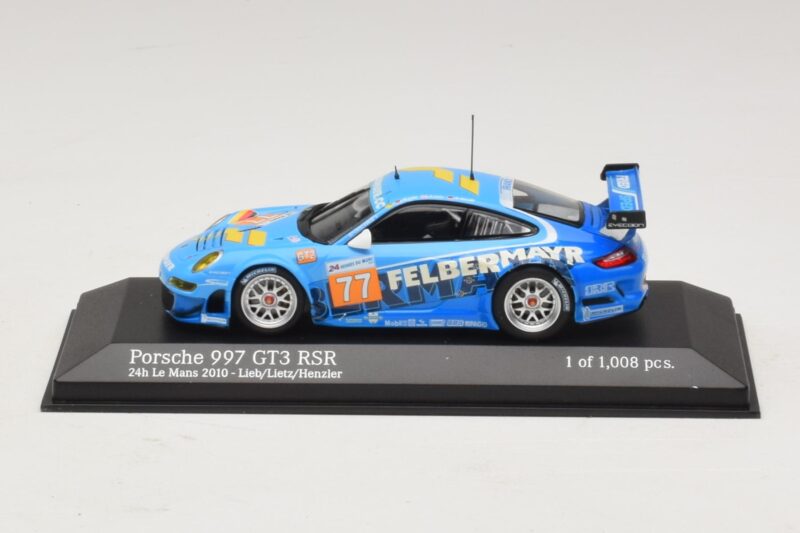 Porsche 911 997 GT3 RSR GT2 #77 M. Lieb / R. Lietz / W. Henzler 24 Hours of Le Mans 2010 Minichamps 1:43 Porsche 911 997 GT3 RSR GT2 #77 M. Lieb / R. Lietz / W. Henzler 24 Hours of Le Mans 2010 Minichamps 1:43 410106977 Métal Moul