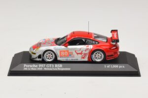 Porsche 911 997 GT3 RSR GT2 #80 S. Neiman / D. Law 24 Hours of Le Mans 2010 Minichamps 1:43 410106980 Métal Moulé