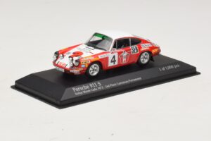 Porsche 911 S #4 G. Larrousse / J-C. Perramond 2nd Place Rally Monte Carlo 1972 Minichamps 1:43 400726804 Métal Moulé — image 2 sur 4
