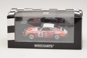 Porsche 911 S #4 G. Larrousse / J-C. Perramond 2nd Place Rally Monte Carlo 1972 Minichamps 1:43 400726804 Métal Moulé — image 4 sur 4