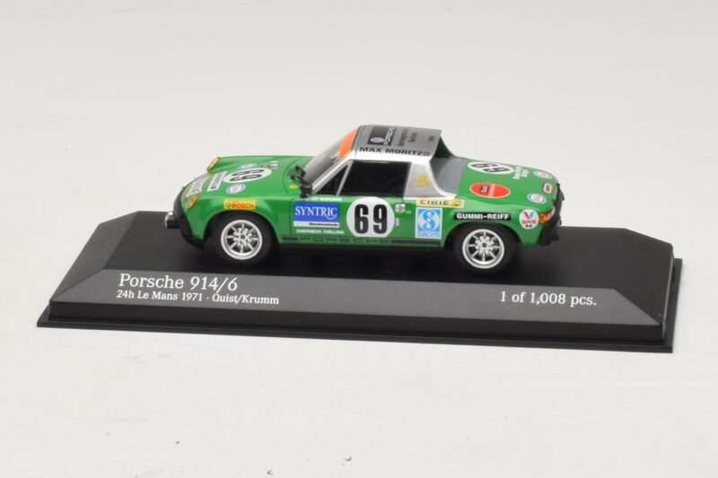 Porsche 914/6 Max Moritz Racing #69 Quist / Krumm 24 Hours of Le Mans 1971 Minichamps 1:43 Porsche 914/6 Max Moritz Racing #69 Quist / Krumm 24 Hours of Le Mans 1971 Minichamps 1:43 400716569 Métal Moulé