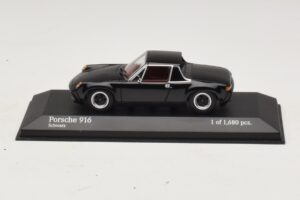 Porsche 916 Noir Minichamps 1:43 400066060 Métal Moulé