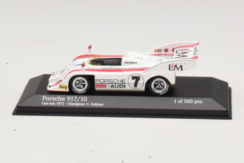 Porsche 917/10 Penske Racing #7 G. Follmer Can-Am Champion 1972 Minichamps 1:43 Porsche 917/10 Penske Racing #7 G. Follmer Can-Am Champion 1972 Minichamps 1:43 437726507 Métal Moulé
