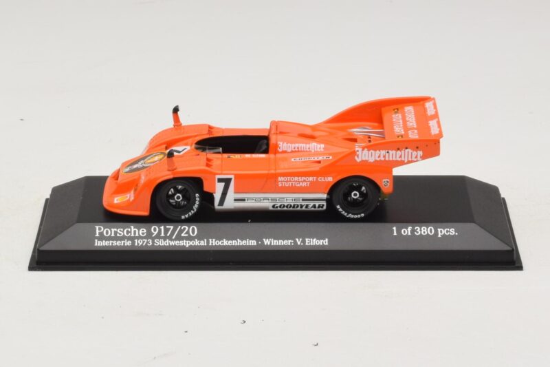Porsche 917/20 Jägermeister #7 Motorsport Club Stuttgart Interserie 1973 Minichamps 1:43 Porsche 917/20 Jägermeister #7 Motorsport Club Stuttgart Interserie 1973 Minichamps 1:43 437736107 Métal Moulé