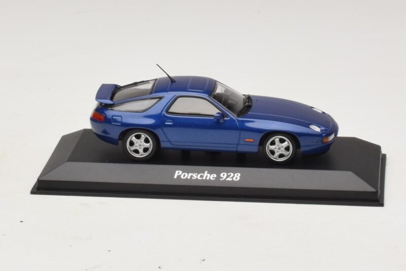 Porsche 928 Bleu Métallisé Maxichamps 1:43 940068101 Métal Moulé
