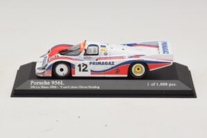 Porsche 956L #12 C. Yver / Cohen 24 Hours of Le Mans 1986 Minichamps 1:43 430866512 Métal Moulé
