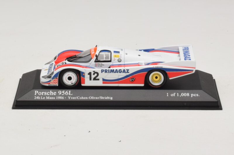Porsche 956L #12 C. Yver / Cohen 24 Hours of Le Mans 1986 Minichamps 1:43 430866512 Métal Moulé
