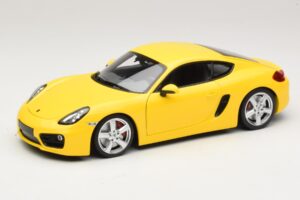 Porsche Cayman 981 Jaune Minichamps 1:18 110062220 Métal Moulé