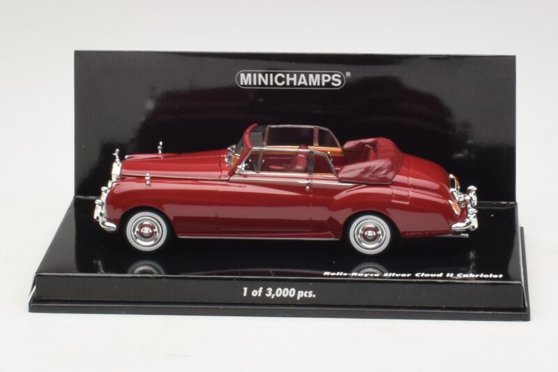 Rolls-Royce Silver Cloud II Cabriolet Rouge Minichamps 1:43 436134930 Métal Moulé