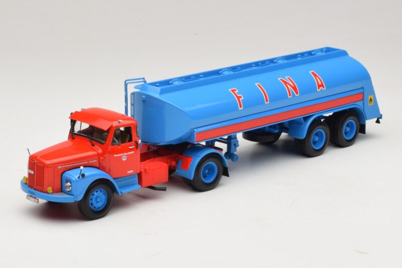 Scania L110S Tanksattelzug FINA Minichamps 1:43 499126970 Métal Moulé