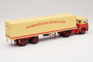 Scania LB111S Koffersattelzug Hamburger Spedition Minichamps 1:43 499123880 Métal Moulé — image 2 sur 6