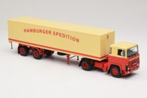 Scania LB111S Koffersattelzug Hamburger Spedition Minichamps 1:43 499123880 Métal Moulé — image 4 sur 6