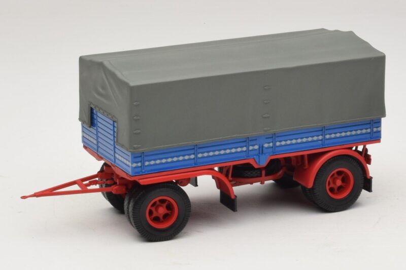 Remorque de Camion Bleu Rouge Minichamps 1:43 439159092 Métal Moulé