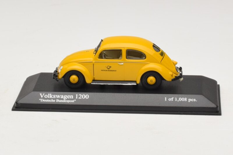 Volkswagen 1200 Export Deutsche Bundespost Minichamps 1:43 Volkswagen 1200 Export Deutsche Bundespost Minichamps 1:43 431051292 Métal Moulé