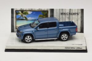 Volkswagen Amarok Bleu Métallisé Minichamps 1:43 436058362 Métal Moulé