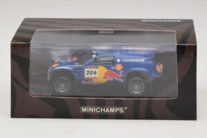 Volkswagen Race Touareg Red Bull #204 J. Kleinschmidt / F. Pons Dakar Rally 2005 Minichamps 1:43 436045304 Métal Moulé — image 5 sur 5
