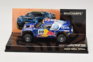 Volkswagen Race Touareg Red Bull #310 J. Kleinschmidt / F. Pons Dakar Rally 2005 Minichamps 1:43 436055310 Métal Moulé