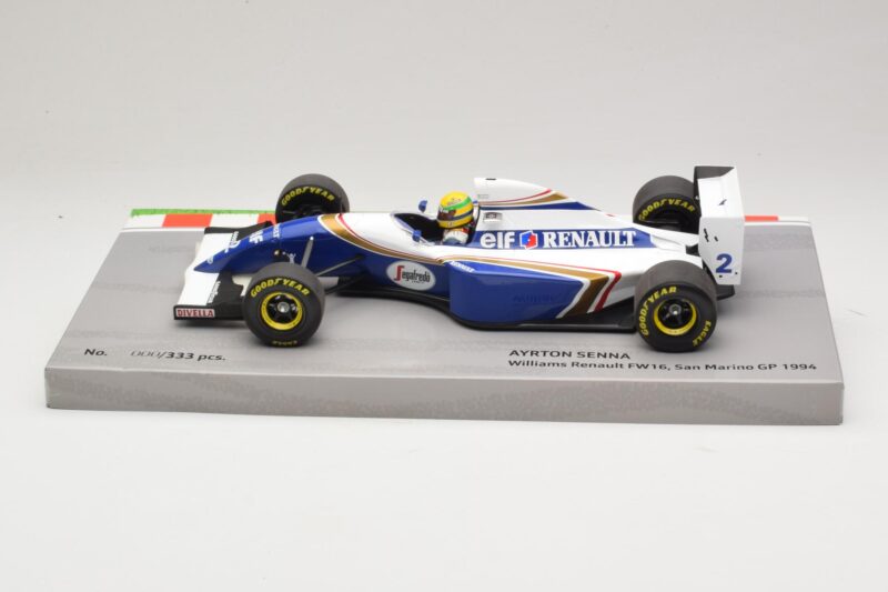 Williams FW16 Renault #2 A. Senna San Marino GP 1994 Minichamps 1:18 543941833 Métal Moulé
