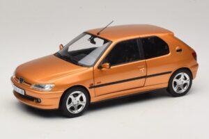 Peugeot 306 S16 jaune Vermeer Norev 1:18 184940 Métal Moulé
