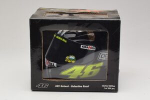 Casque AGV V. Rossi MotoGP Jerez Test 2007 Minichamps 1:2 327070046 Métal Moulé — image 7 sur 7