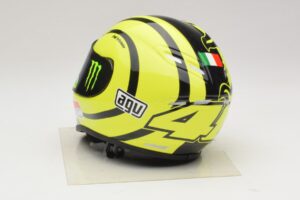 Casque AGV V. Rossi MotoGP Valencia Test 2009 Minichamps 1:2 327100066 Métal Moulé — image 3 sur 7