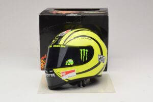Casque AGV V. Rossi MotoGP Valencia Test 2009 Minichamps 1:2 327100066 Métal Moulé — image 6 sur 7