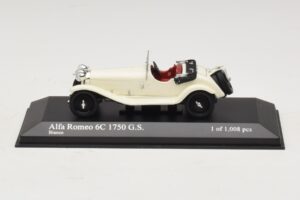 Alfa Romeo 6C 1750 G.S. Blanc Minichamps 1:43 400120430 Métal Moulé