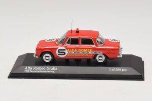 Alfa Romeo Giulia ONS Rennstreckensicherung 1973 Minichamps 1:43 400120994 Métal Moulé