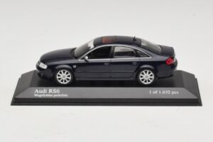 Audi RS6 C5 Bleu Métallisé Minichamps 1:43 400011702 Métal Moulé