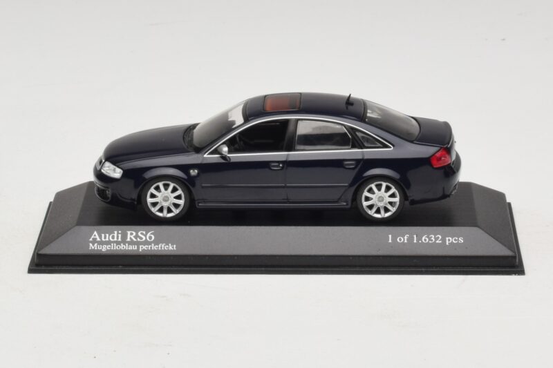 Audi RS6 C5 Bleu Métallisé Minichamps 1:43 400011702 Métal Moulé