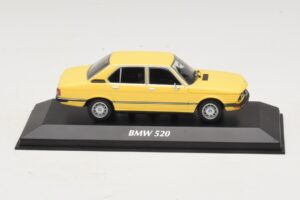 BMW 520 E12 Jaune Maxichamps 1:43 940023001 Métal Moulé