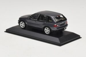 BMW X5 E53 4.4i Gris Métallisé Boîte De Remplacement Minichamps 1:43 80420393166-R1 Métal Moulé — image 3 sur 5