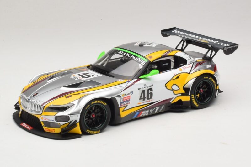 BMW Z4 GT3 #46 M. Palttala / L. Luhr 24 Hours of Spa Winner 2015 Minichamps 1:18 151152346 Métal Moulé