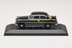 Borgward Isabella Taxi Noir Minichamps 1:43 400096095 Métal Moulé