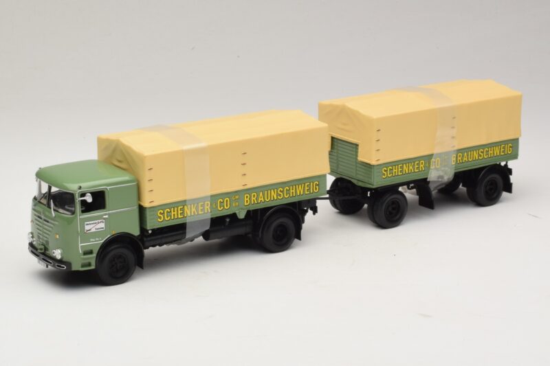 Bussing LU 11/16 Remorque Plateau Schenker Minichamps 1:43 499073924 Métal Moulé