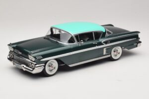 Chevrolet Bel Air Impala Coupe Vert Foncé Métallisé & Vert KK-Scale 1:18 KKDC181594 Métal Moulé