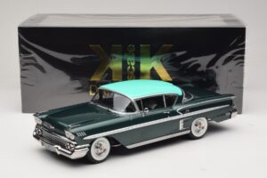 Chevrolet Bel Air Impala Coupe Vert Foncé Métallisé & Vert KK-Scale 1:18 KKDC181594 Métal Moulé — image 6 sur 6