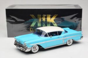 Chevrolet Bel Air Impala Coupe Turquoise & Crème KK-Scale 1:18 KKDC181593 Métal Moulé — image 6 sur 6