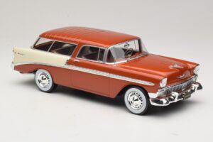 Chevrolet Bel Air Nomad Marron Métallisé & Crème KK-Scale 1:18 KKDC181294 Métal Moulé — image 4 sur 6