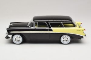 Chevrolet Bel Air Nomad Custom Noir & Jaune Clair KK-Scale 1:18 KKDC181293 Métal Moulé — image 3 sur 6