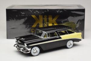 Chevrolet Bel Air Nomad Custom Noir & Jaune Clair KK-Scale 1:18 KKDC181293 Métal Moulé — image 6 sur 6