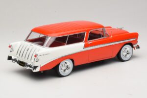 Chevrolet Bel Air Nomad Custom Rouge Clair & Blanc KK-Scale 1:18 KKDC181291 Métal Moulé — image 2 sur 6