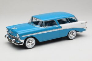 Chevrolet Bel Air Nomad Turquoise & Blanc KK-Scale 1:18 KKDC181292 Métal Moulé
